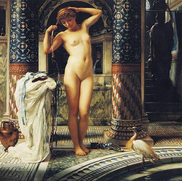 Sir Edward john poynter,bt.,P.R.A Diadumene, Dimensions and material of painting oil painting image
